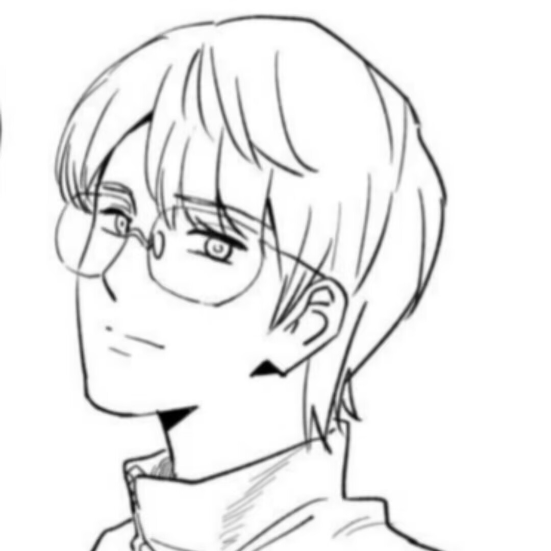 手绘男孩线稿